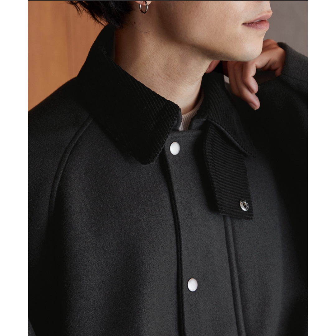 MONO-MART(モノマート)のオーバーサイズ  メルトン コーデュロイ襟 ハンティングジャケット Ｌサイズ メンズのジャケット/アウター(その他)の商品写真