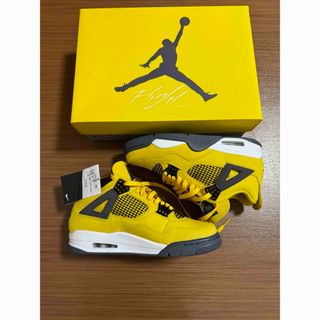 ナイキ(NIKE)のjordan4 ジョーダン4 ツアーイエロー　touryellow(スニーカー)