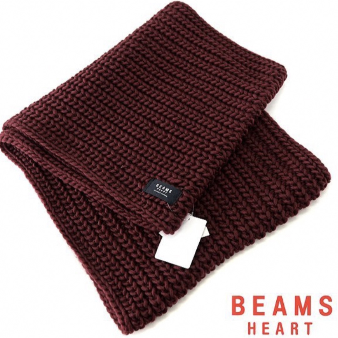 BEAMS(ビームス)のビームス　ハート　スヌード　マフラー　ニット メンズのファッション小物(マフラー)の商品写真