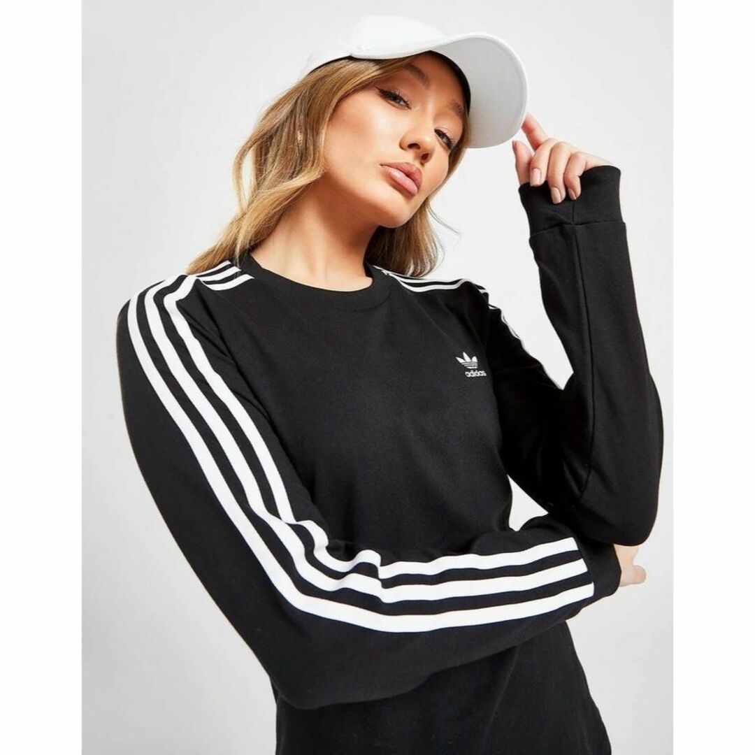 adidas(アディダス)の【完売品】アディダス　アディカラー　クラシック　長袖Tシャツ　M　ブラック レディースのトップス(Tシャツ(長袖/七分))の商品写真