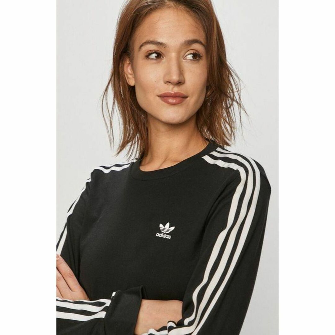 adidas(アディダス)の【完売品】アディダス　アディカラー　クラシック　長袖Tシャツ　M　ブラック レディースのトップス(Tシャツ(長袖/七分))の商品写真