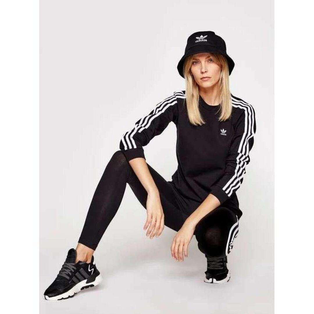 adidas(アディダス)の【完売品】アディダス　アディカラー　クラシック　長袖Tシャツ　M　ブラック レディースのトップス(Tシャツ(長袖/七分))の商品写真