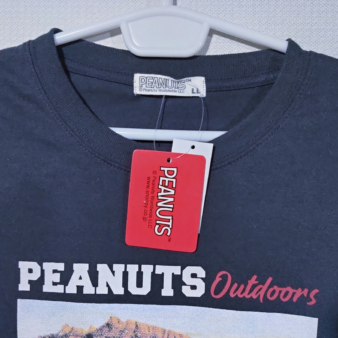 PEANUTS(ピーナッツ)の新品 ロンT XL スヌーピー ウッドストック ビーグルスカウト アウトドア メンズのトップス(Tシャツ/カットソー(七分/長袖))の商品写真