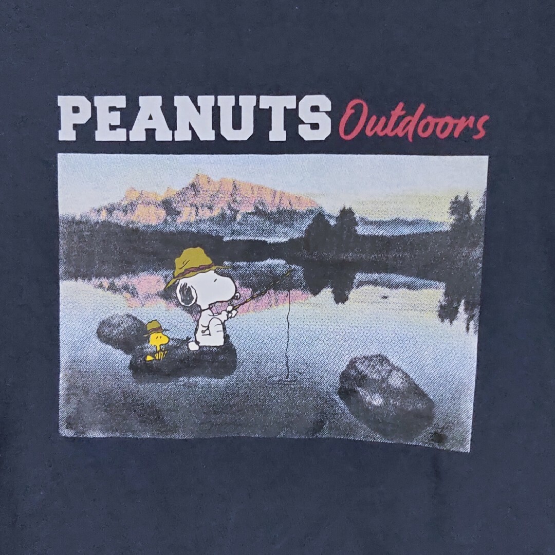 PEANUTS(ピーナッツ)の新品 ロンT XL スヌーピー ウッドストック ビーグルスカウト アウトドア メンズのトップス(Tシャツ/カットソー(七分/長袖))の商品写真