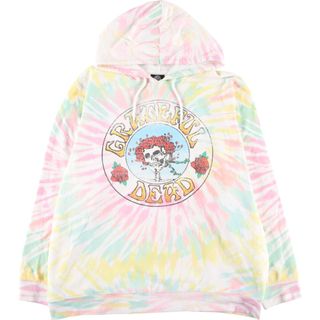 古着 GRATEFUL DEAD レイトフル デッド タイダイ柄 スウェットプルオーバーパーカー メンズXXL /eaa379504(スウェット)