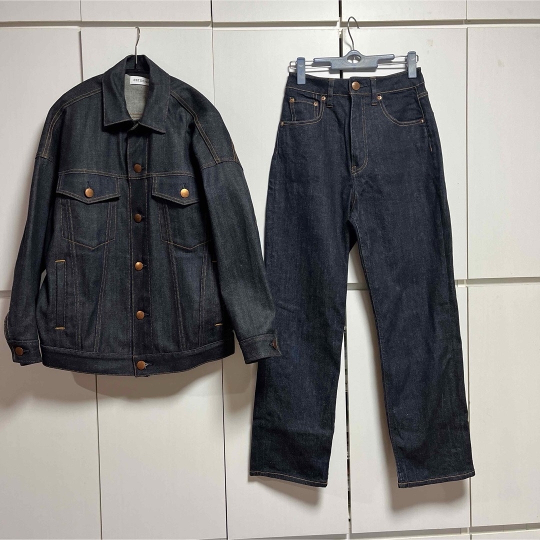 23区(ニジュウサンク)の23区ONWARD 23区DENIMオーバーサイズジャケット レディースのジャケット/アウター(Gジャン/デニムジャケット)の商品写真