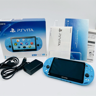 プレイステーションヴィータ(PlayStation Vita)の【美品】PlayStation®Vita PCH-2000 アクアブルー(携帯用ゲーム機本体)