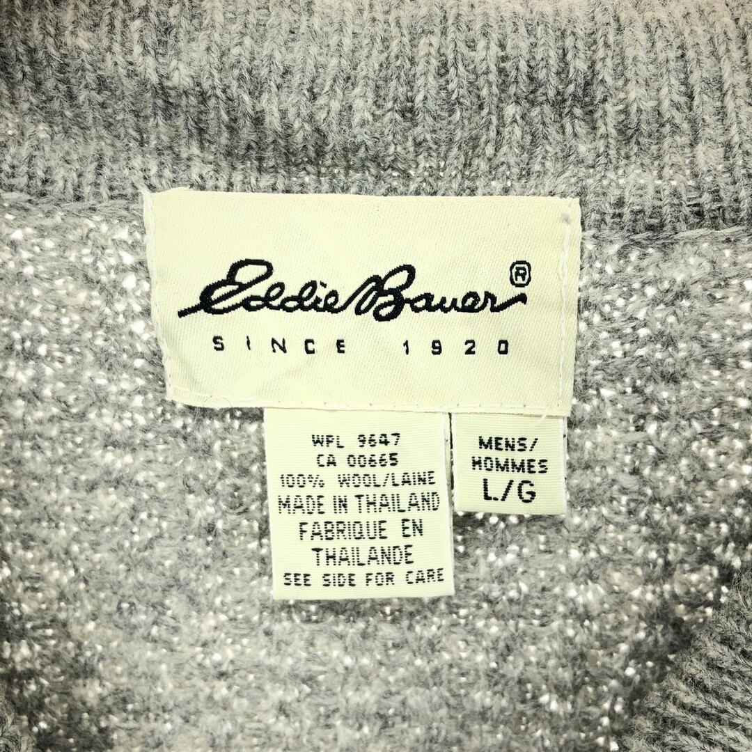 Eddie Bauer(エディーバウアー)の古着 00年代 エディーバウアー Eddie Bauer ポロニットセーター メンズL /eaa412146 メンズのトップス(ニット/セーター)の商品写真