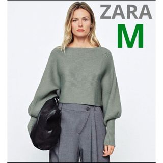 ザラ(ZARA)の新品ZARA ルーズフィットスリーブ ニットセーターM(ニット/セーター)