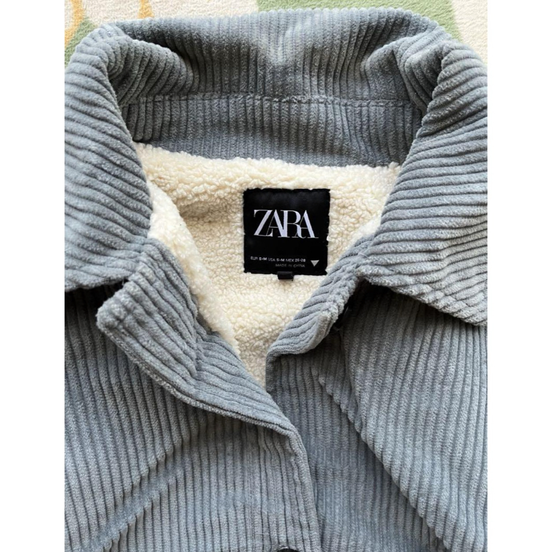 ZARA(ザラ)のZARA コーデュロイボアコートジャケットM メンズのジャケット/アウター(ブルゾン)の商品写真