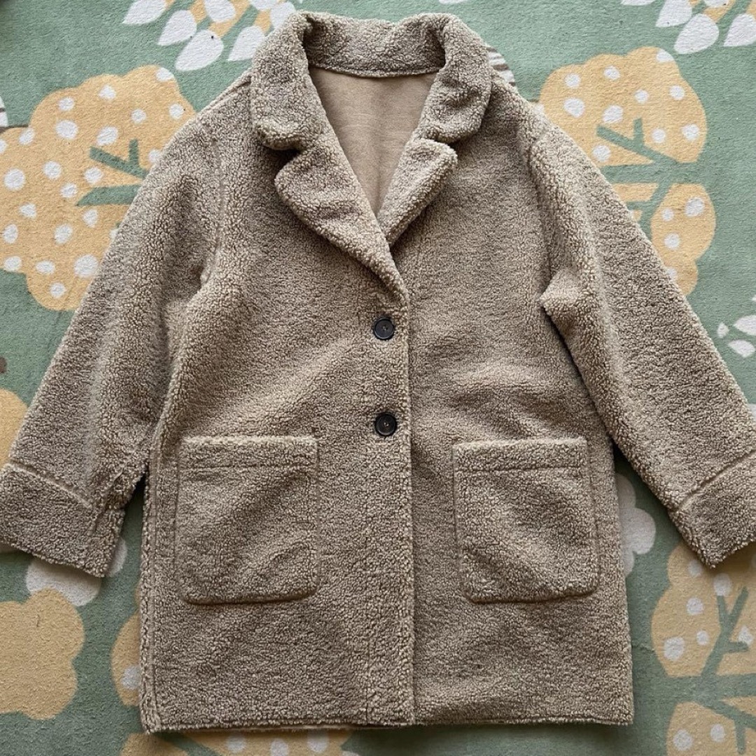 ZARA KIDS(ザラキッズ)のZARA リバーシブルスエードボアジャケットgirls 13/14  164 レディースのジャケット/アウター(ブルゾン)の商品写真