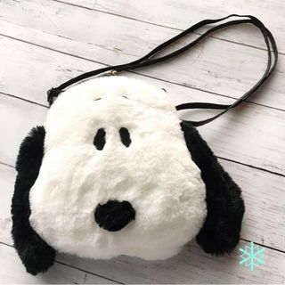 スヌーピー(SNOOPY)のスヌーピー がま口 ショルダー バッグ 鞄 カバン ふわふわ ユニバ usj(キャラクターグッズ)