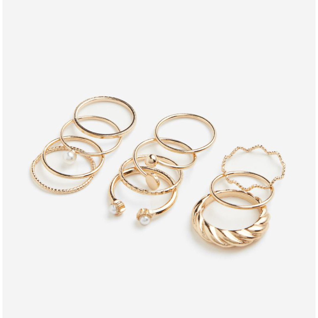 H&M(エイチアンドエム)のH&M リングセット レディースのアクセサリー(リング(指輪))の商品写真