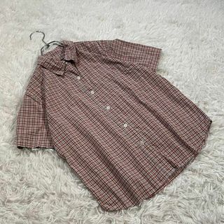 ユニクロ(UNIQLO)のUNIQLO ユニクロ (M) コットン100% 総柄 チェック柄 シャツ 半袖(シャツ/ブラウス(半袖/袖なし))