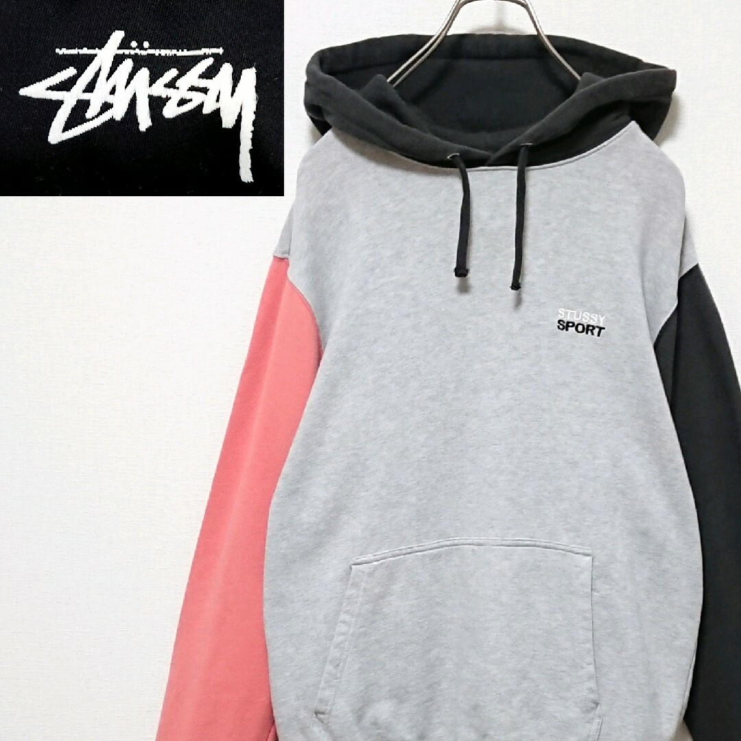 stussy sport プルオーバー　パーカー　フーディー　ステューシー