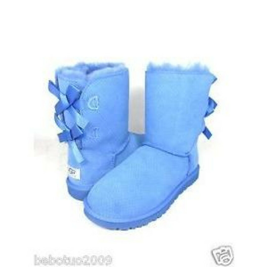 UGG(アグ)の新品♡24m♡ショートブーツ♡モコモコ♡ブルー レディースの靴/シューズ(ブーツ)の商品写真