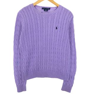 ラルフローレン(Ralph Lauren)の古着 ラルフローレン Ralph Lauren RALPH LAUREN コットンニットセーター レディースL /eaa409246(ニット/セーター)