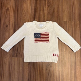 ラルフローレン(Ralph Lauren)のラルフローレン 星条旗セーター 24M 90(ニット)