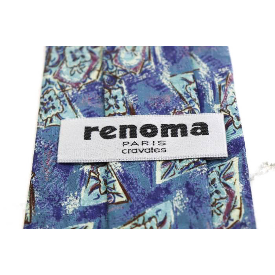 RENOMA(レノマ)のレノマ ブランドネクタイ 総柄 花柄 グラデーション シルク メンズ ブルー renoma メンズのファッション小物(ネクタイ)の商品写真