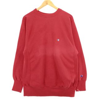 チャンピオン(Champion)の古着 90年代 チャンピオン Champion REVERSE WEAVE リバースウィーブ 刺繍タグ スウェットシャツ トレーナー USA製 メンズXL ヴィンテージ /eaa412185(スウェット)