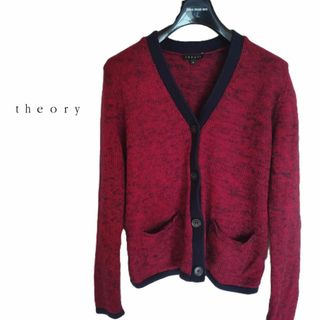 セオリー(theory)のTheory セオリー カシミヤ モヘヤ ウール ニットカーディガン ツイード(カーディガン)