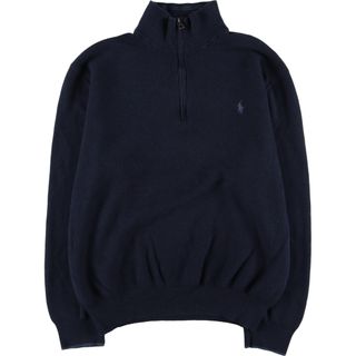 ラルフローレン(Ralph Lauren)の古着 ラルフローレン Ralph Lauren POLO RALPH LAUREN ハーフジップスウェットシャツ トレーナー メンズXXL /eaa409538(スウェット)