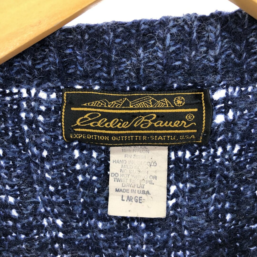 Eddie Bauer(エディーバウアー)の古着 80~90年代 エディーバウアー Eddie Bauer ウールニットセーター USA製 レディースM ヴィンテージ /eaa412967 レディースのトップス(ニット/セーター)の商品写真