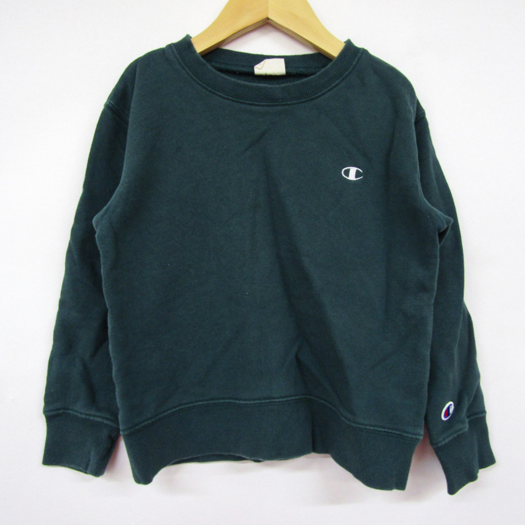 Champion(チャンピオン)のチャンピオン 長袖スウェット スエット トレーナー キッズ 男の子用 130サイズ グリーン Champion キッズ/ベビー/マタニティのキッズ服女の子用(90cm~)(その他)の商品写真