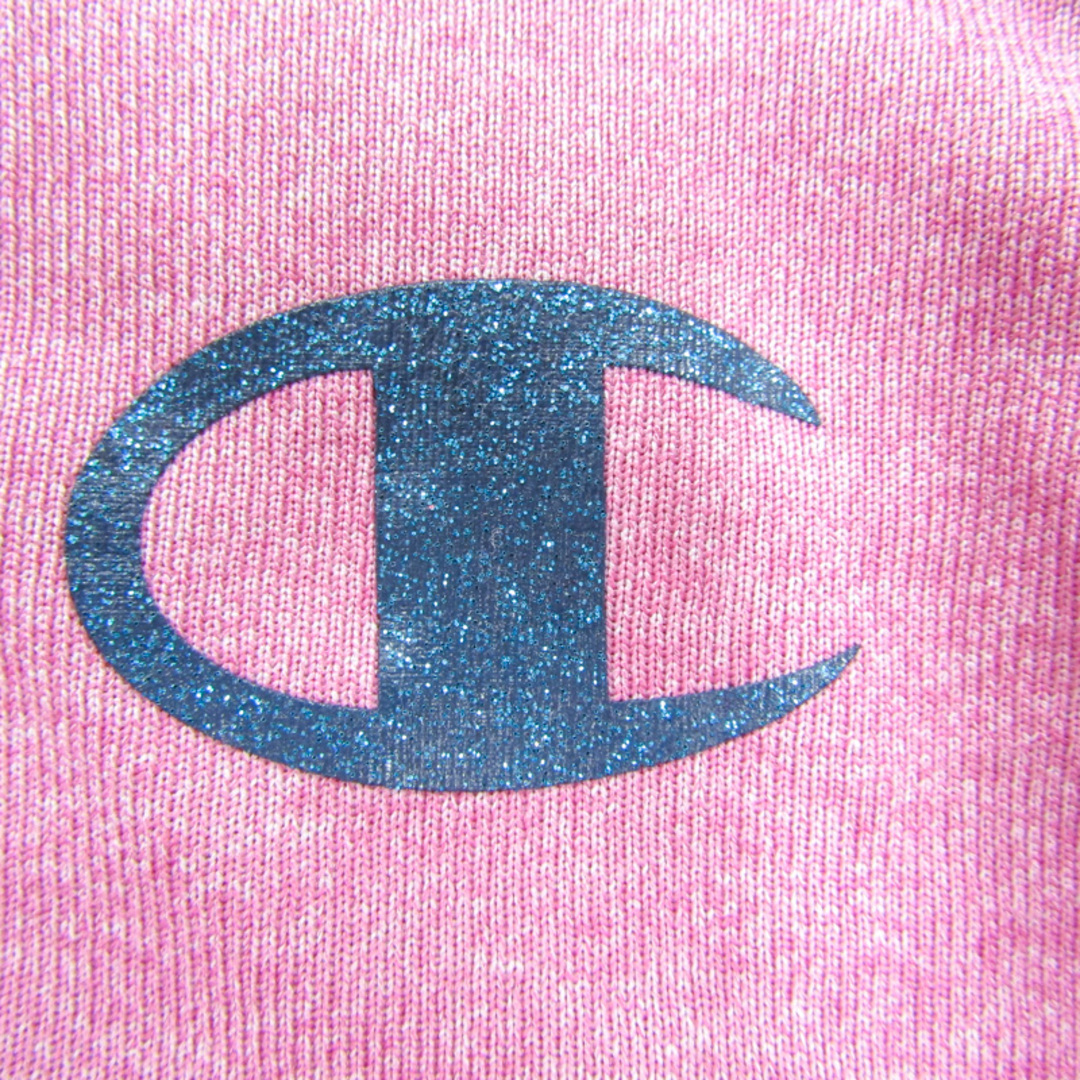 Champion(チャンピオン)のチャンピオン 長袖ジャージ ジップアップ スポーツウエア  キッズ 女の子用 150サイズ ピンク Champion キッズ/ベビー/マタニティのキッズ服女の子用(90cm~)(Tシャツ/カットソー)の商品写真