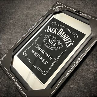 JACK DANIEL'S - 新品　ジャックダニエル　モノトーン　インテリア　パブミラー　鏡　ミラー