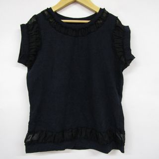 バーバリー(BURBERRY)のバーバリー 半袖Tシャツ シースルー キッズ 女の子用 160Aサイズ ブラック BURBERRY(Tシャツ/カットソー)