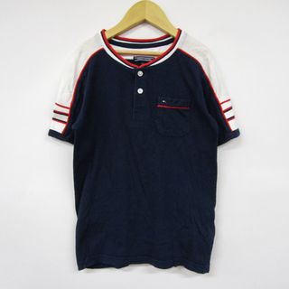 トミーヒルフィガー(TOMMY HILFIGER)のトミーヒルフィガー 半袖Tシャツ ヘンリーネック キッズ 男の子用 140サイズ ネイビー TOMMY HILFIGER(Tシャツ/カットソー)