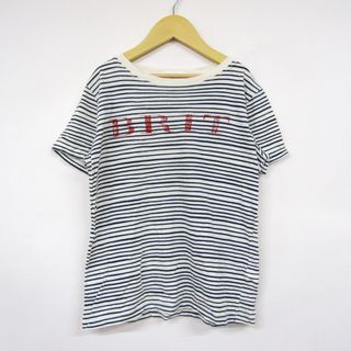 バーバリー(BURBERRY)のバーバリー 半袖Tシャツ ボーダー柄 キッズ 女の子用 10Y/140cmサイズ ネイビー×ホワイト BURBERRY(Tシャツ/カットソー)