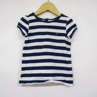 トミーヒルフィガー(TOMMY HILFIGER)のトミーヒルフィガー 半袖Tシャツ ボーダー柄 キッズ 女の子用 3Tサイズ ネイビー×ホワイト TOMMY HILFIGER(Tシャツ/カットソー)