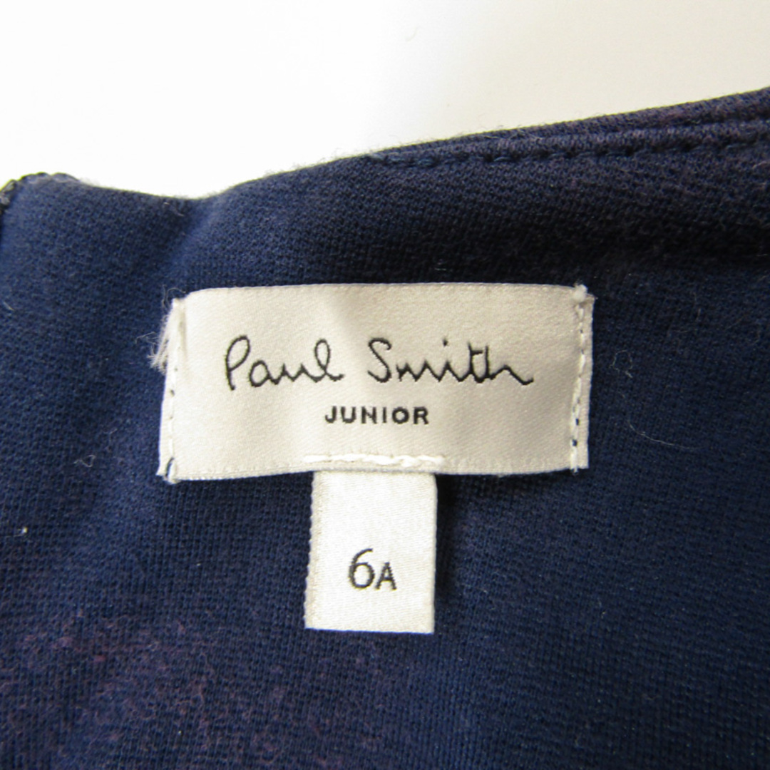 Paul Smith(ポールスミス)のポールスミス 半袖ワンピース チュニック キッズ 女の子用 6Aサイズ ネイビー Paul Smith キッズ/ベビー/マタニティのキッズ服女の子用(90cm~)(ワンピース)の商品写真