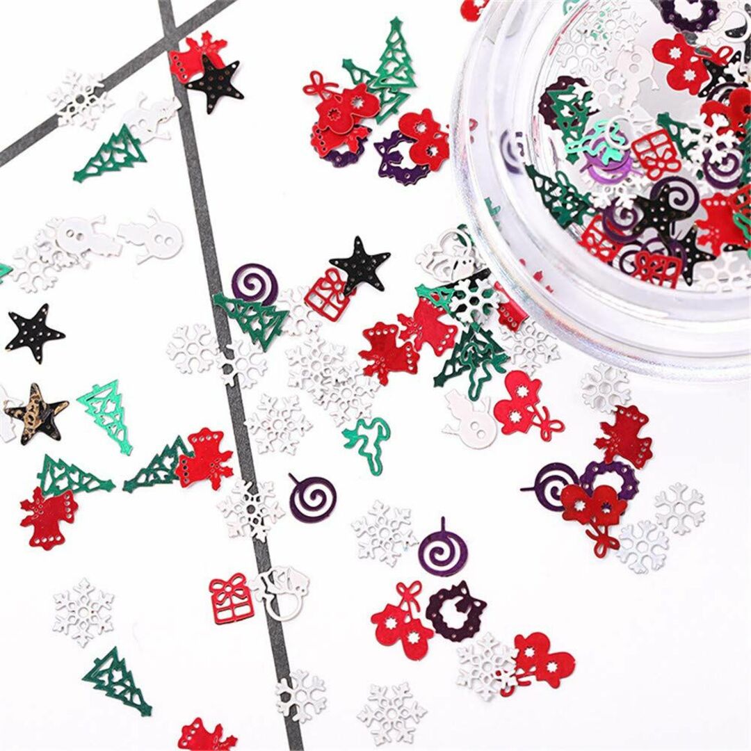 クリスマス ネイルパーツ 雪の結晶 雪 メタルパーツ 冬ネイル ネイルアート ネ コスメ/美容のネイル(ネイルケア)の商品写真