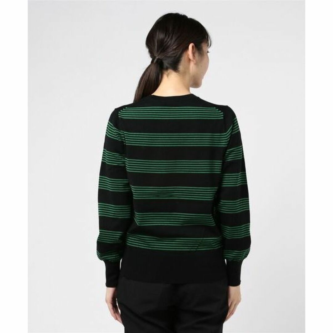 steven alan(スティーブンアラン)のWOOL HIGH GAUGE BORDER CLEW NECK KNIT 美品 レディースのトップス(ニット/セーター)の商品写真