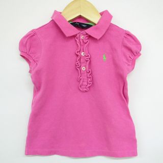 ラルフローレン(Ralph Lauren)のラルフローレン 半袖ポロシャツ フレンチ袖 ベビー 女の子用 24M 90/52サイズ ピンク RALPH LAUREN(Ｔシャツ)