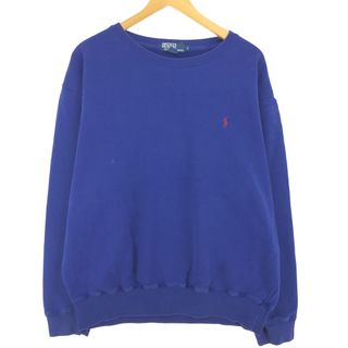 ラルフローレン(Ralph Lauren)の古着 ラルフローレン Ralph Lauren POLO by Ralph Lauren ワンポイントロゴスウェットシャツ トレーナー メンズL /eaa389316(スウェット)