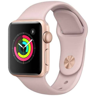 アップルウォッチ(Apple Watch)のバッテリー良！Apple Watch Series 3 38mm ピンク(腕時計(デジタル))