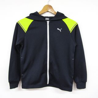 プーマ(PUMA)のプーマ 長袖パーカー スウェット スエット スポーツウエア キッズ 男の子用 140サイズ ブラック PUMA(Tシャツ/カットソー)