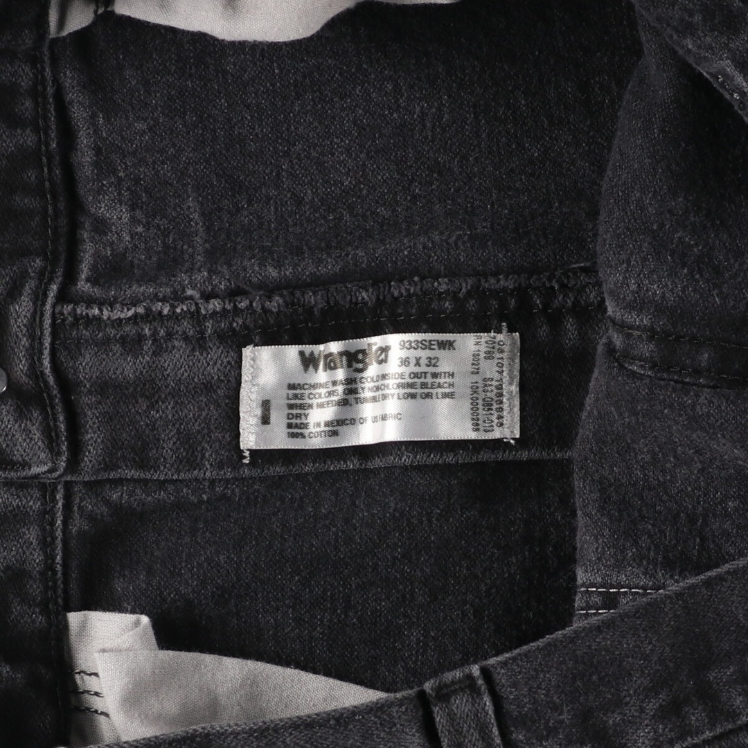 Wrangler(ラングラー)の古着 00年代 ラングラー Wrangler ブラックデニムパンツ メンズw36 /eaa409258 メンズのパンツ(デニム/ジーンズ)の商品写真