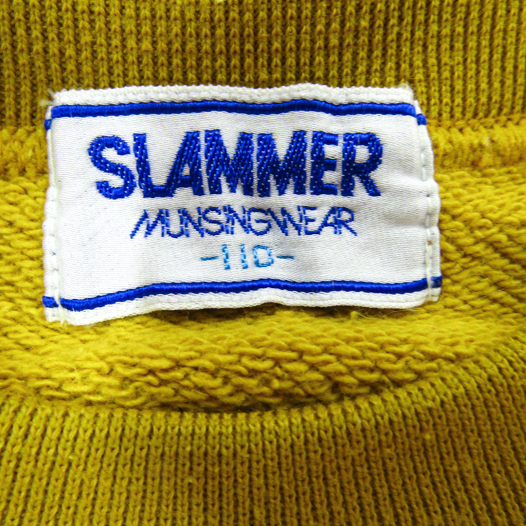 Munsingwear(マンシングウェア)のマンシングウェア 長袖スウェット スエット トレーナー SLAMMER キッズ 男の子用 110サイズ イエロー Munsing wear キッズ/ベビー/マタニティのキッズ服女の子用(90cm~)(その他)の商品写真