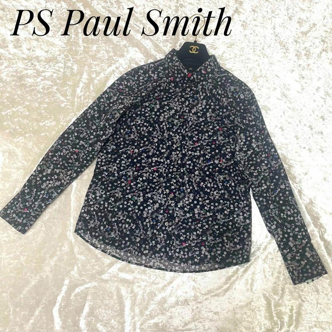 Paul Smith(ポールスミス)のPS Paulsmith ピーエスポールスミス 柄シャツ ワイシャツ 40 L レディースのトップス(シャツ/ブラウス(長袖/七分))の商品写真