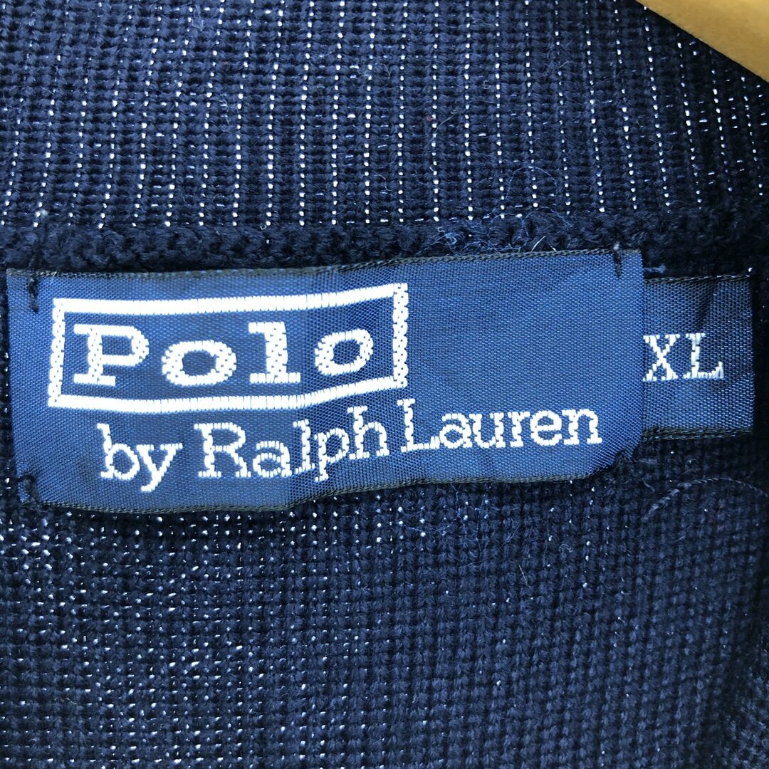 Ralph Lauren(ラルフローレン)の古着 ラルフローレン Ralph Lauren POLO by Ralph Lauren ウールニットハーフジップセーター メンズXL /eaa412955 メンズのトップス(ニット/セーター)の商品写真
