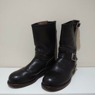 レッドウィング(REDWING)の★美品★REDWING　PT91　黒エンジニアブーツ　茶芯　８Ｄ　アメリカ製(ブーツ)