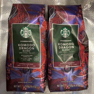 スターバックス(Starbucks)のスターバックス　コーヒー豆　コモドドラゴン　250g ×2袋(コーヒー)