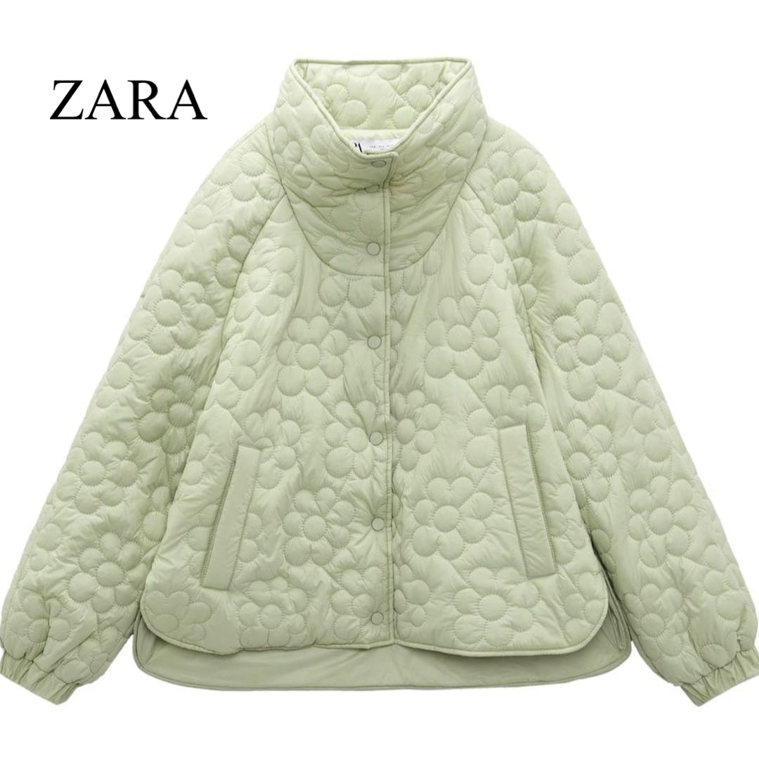 ZARA(ザラ)のザラ　フラワーパフジャケット レディースのジャケット/アウター(ブルゾン)の商品写真