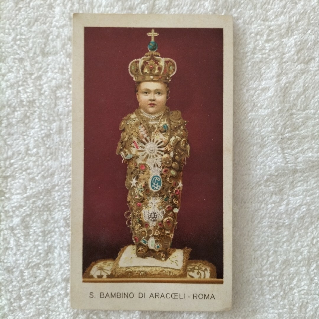 ヴィンテージ　イタリアのカトリック教会　祈りのカード5枚セット エンタメ/ホビーの美術品/アンティーク(その他)の商品写真