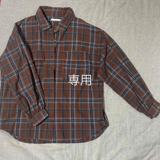 ウィゴー(WEGO)のwegoブラウンチェックシャツ (シャツ/ブラウス(長袖/七分))